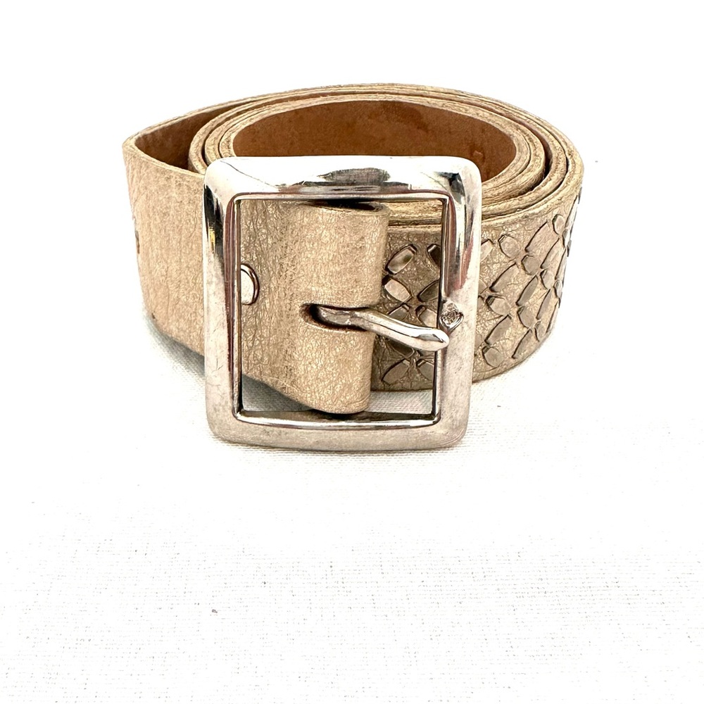 Calleen Cordero washed white and Silver Belt Sz 34